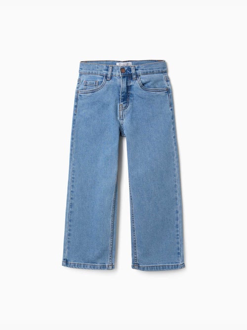 Pantalon en jean à coupe droite avec 5 poches - Kiabi