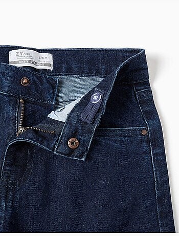 Pantalon en jean à coupe droite avec 5 poches
