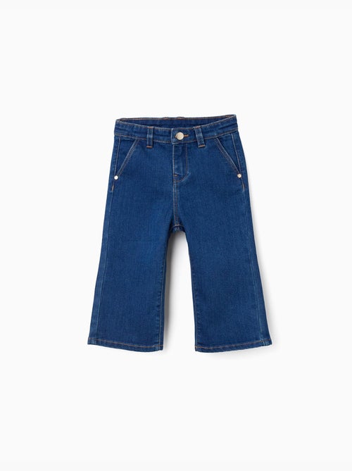 Pantalon en jean à jambes larges - Kiabi