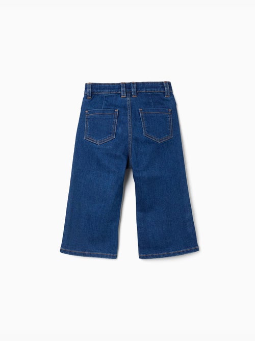 Pantalon en jean à jambes larges - Kiabi