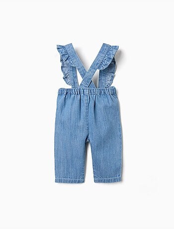 Pantalon en jean avec bretelles amovibles