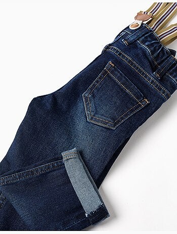 Pantalon en jean avec bretelles amovibles