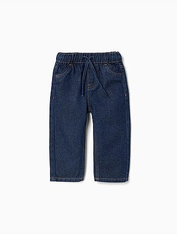 Pantalon en jean baggy avec cordon de serrage