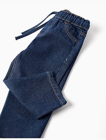 Pantalon en jean baggy avec cordon de serrage