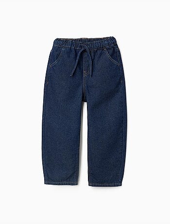 Pantalon en jean baggy avec cordon de serrage