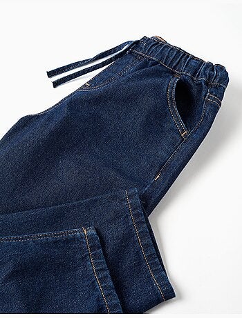 Pantalon en jean baggy avec cordon de serrage