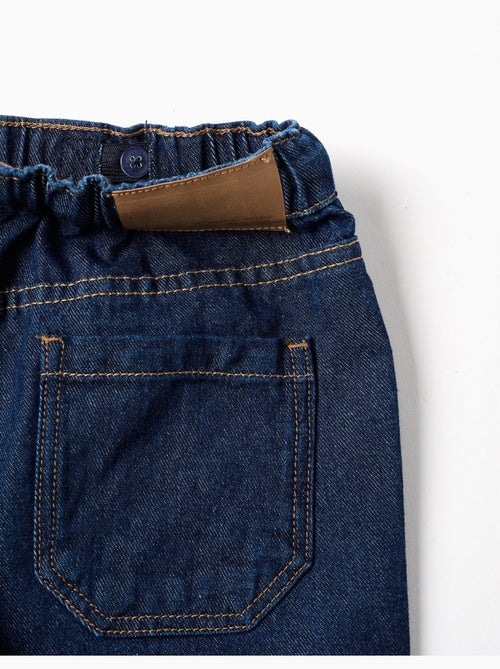 Pantalon en jean baggy avec cordon de serrage - Kiabi