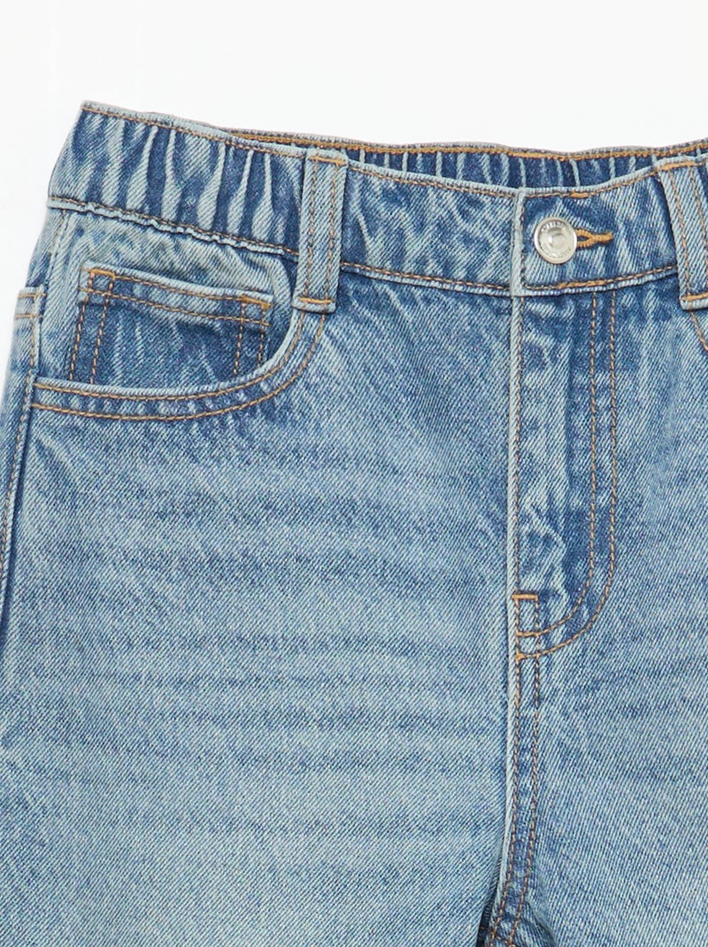 Pantalon en jean coupe confortable Bleu - Kiabi