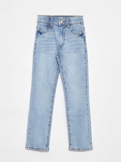 Pantalon en jean coupe droite - Coupe + ajustée - Kiabi