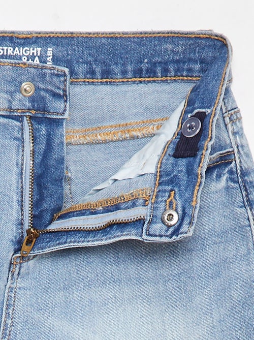 Pantalon en jean coupe droite - Coupe + confortable - Kiabi