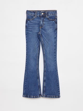 Pantalon en jean coupe flare - Coupe + confortable