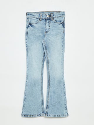 Pantalon en jean coupe flare - Coupe + confortable