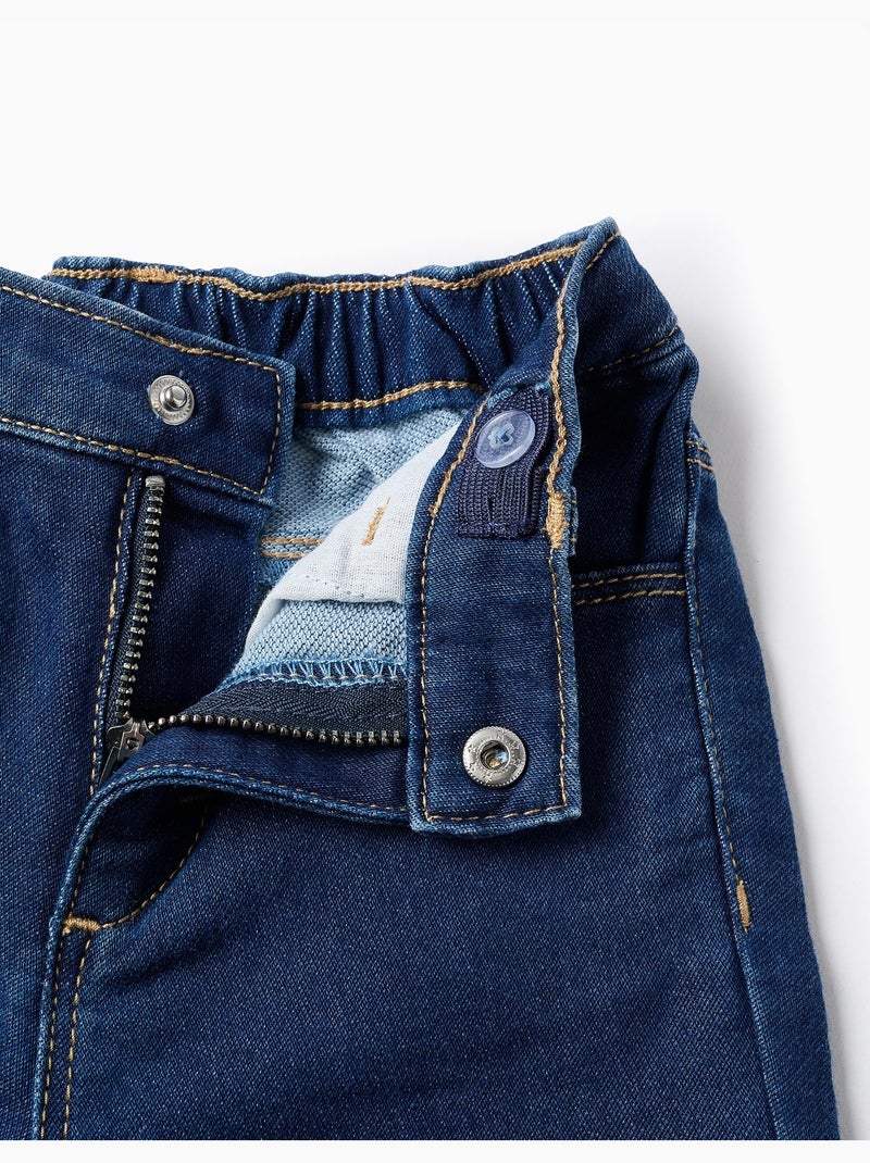 Pantalon en Jean Flare en Comfort Denim Bleu Bleu - Kiabi