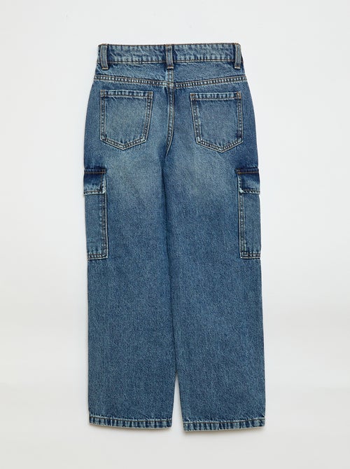 Pantalon en jean multipoches - Kiabi