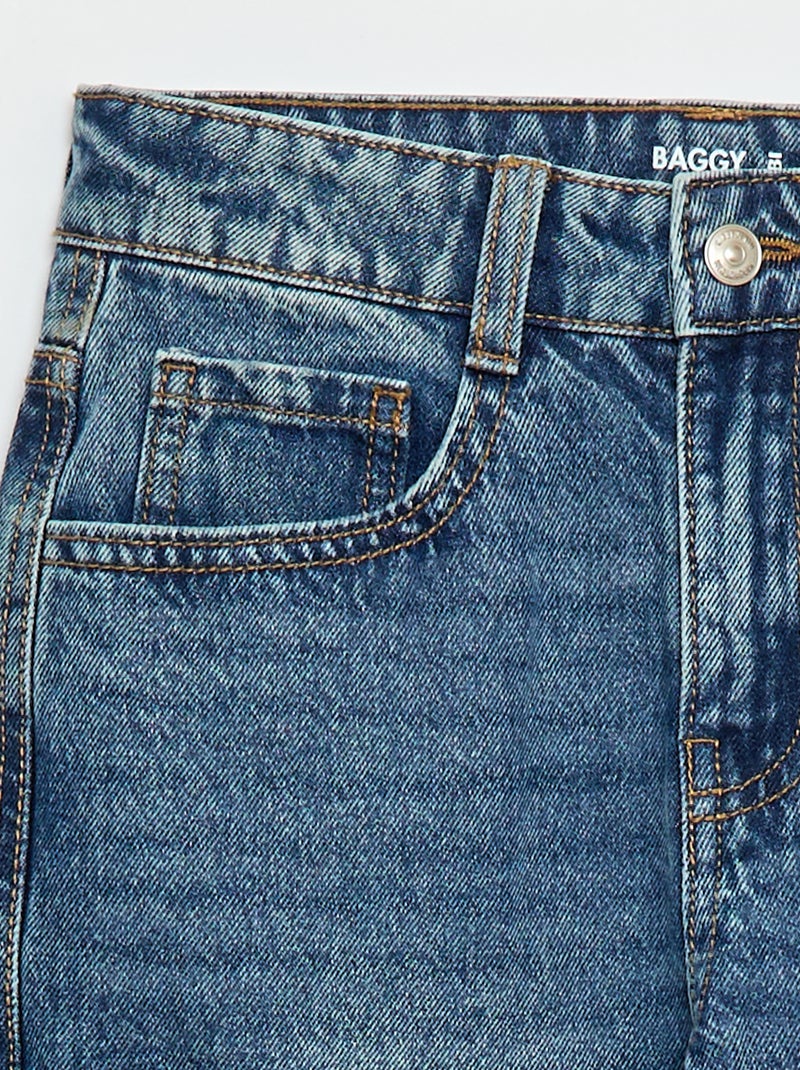 Pantalon en jean multipoches Bleu - Kiabi