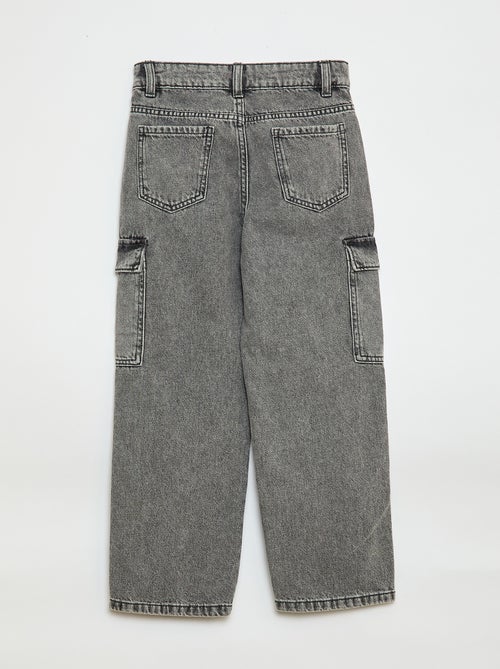 Pantalon en jean multipoches - Kiabi