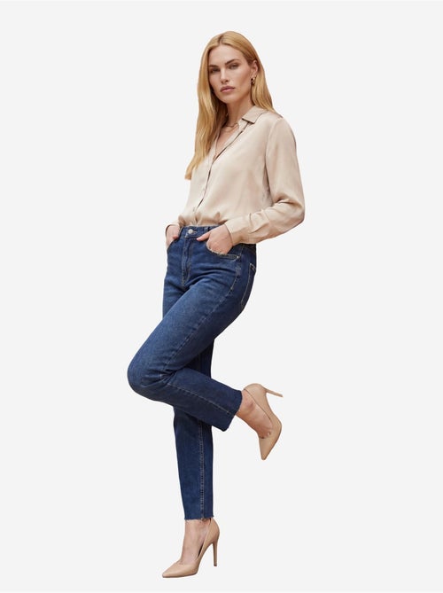 Pantalon en jean skinny taille haute avec fermeture éclair my fashion - Kiabi Pantalon en jean skinny taille haute avec fermeture éclair my fashion - Kiabi