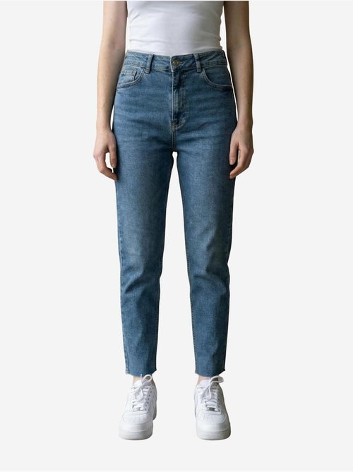 Pantalon en jean skinny taille haute avec fermeture éclair my fashion - Kiabi Pantalon en jean skinny taille haute avec fermeture éclair my fashion - Kiabi