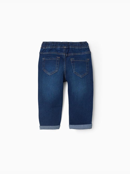 Pantalon en jean slim à cordon - Kiabi Pantalon en jean slim à cordon - Kiabi