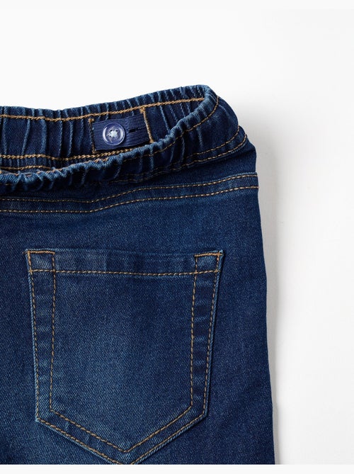 Pantalon en jean slim avec cordon de serrage - Kiabi