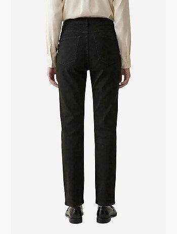 Pantalon en jean taille haute à jambes droites et poches my fashion