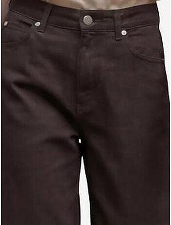 Pantalon en jean taille haute à jambes larges avec poches my fashion
