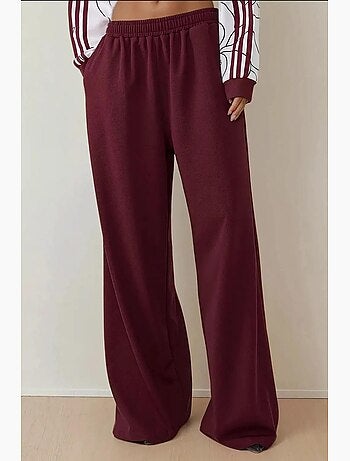Pantalon en jersey à jambe large avec taille élastique hiccup