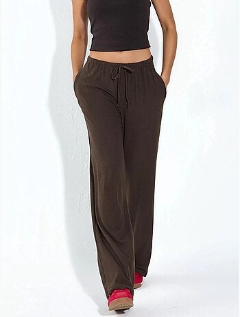 Pantalon en jersey à jambe large busem