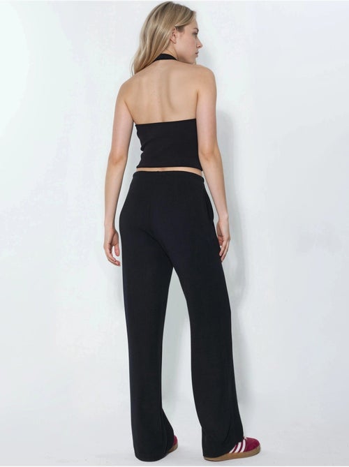 Pantalon en jersey à jambe large busem - Kiabi Pantalon en jersey à jambe large busem - Kiabi