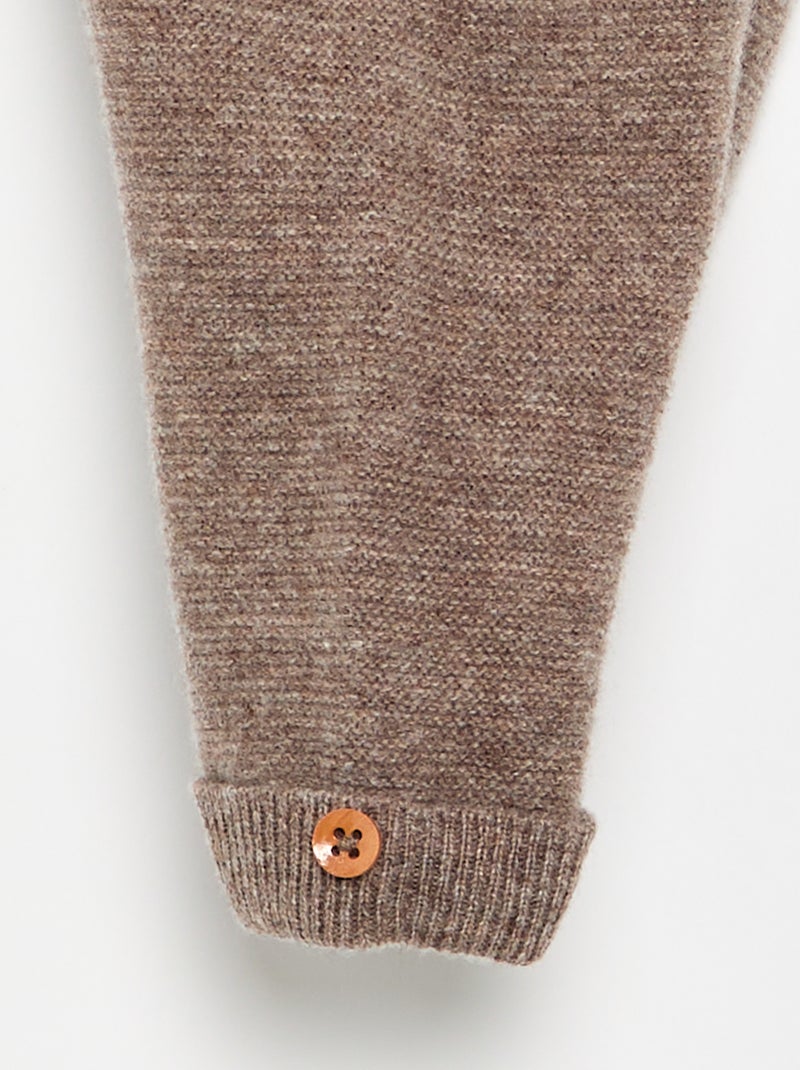 Pantalon en laine et cachemire - premium Marron - Kiabi