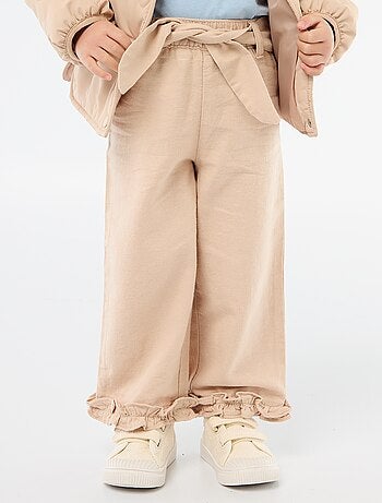 Pantalon en lin mélangé