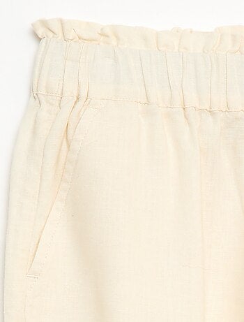 Pantalon en lin mélangé