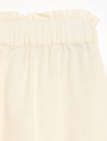 Pantalon en lin mélangé