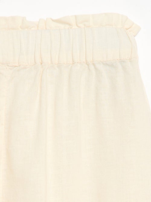 Pantalon en lin mélangé - Kiabi