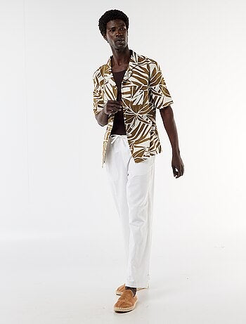 Pantalon en lin mélangé