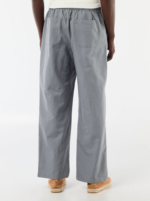 Pantalon en lin mélangé - Kiabi