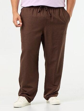 Pantalon en lin mélangé