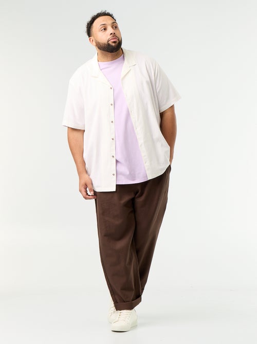 Pantalon en lin mélangé - Kiabi Pantalon en lin mélangé - Kiabi