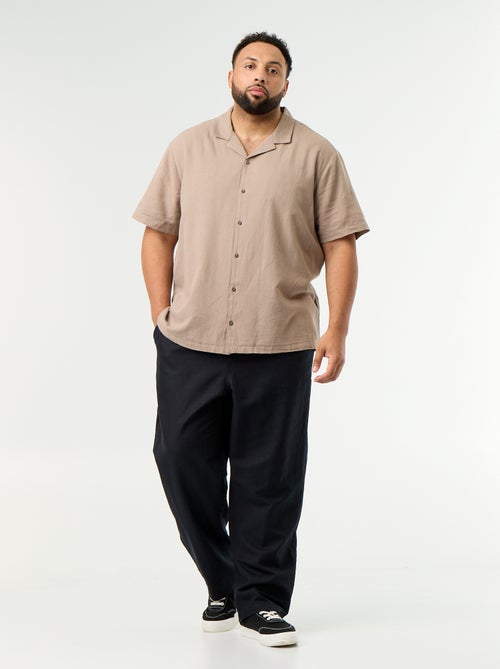 Pantalon en lin mélangé - Kiabi Pantalon en lin mélangé - Kiabi