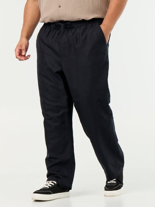 Pantalon en lin mélangé - Kiabi Pantalon en lin mélangé - Kiabi