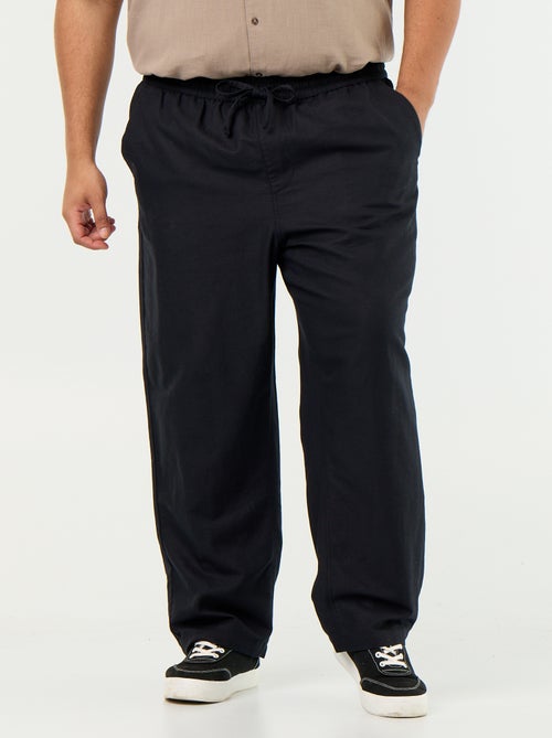 Pantalon en lin mélangé - Kiabi Pantalon en lin mélangé - Kiabi