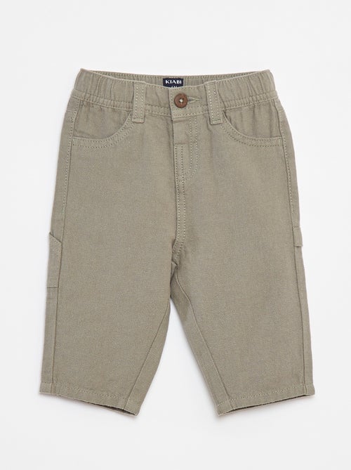 Pantalon en lin mélangé - Kiabi