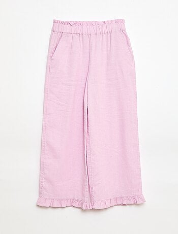 Pantalon en lin mélangé