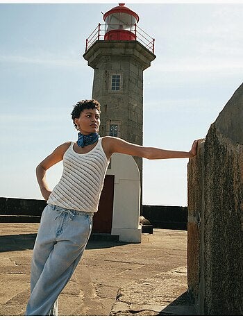Pantalon en lyocell, MO Fashion