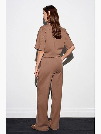 Pantalon en maille à jambe large dilvin