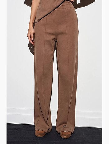 Pantalon en maille à jambe large dilvin