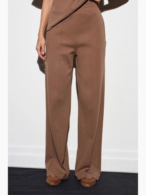 Pantalon en maille à jambe large dilvin - Kiabi Pantalon en maille à jambe large dilvin - Kiabi