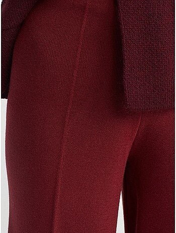 Pantalon en maille à jambe large femme dilvin