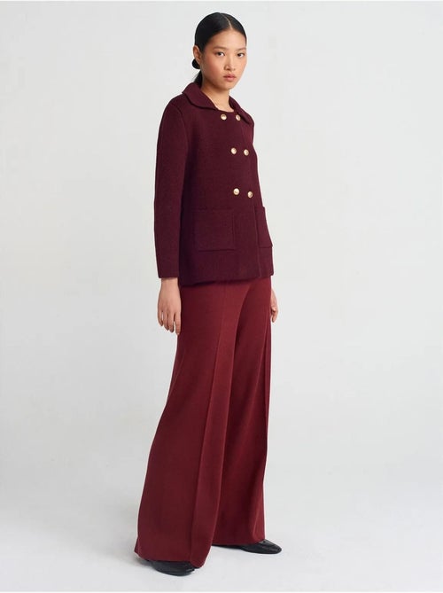 Pantalon en maille à jambe large femme dilvin - Kiabi Pantalon en maille à jambe large femme dilvin - Kiabi