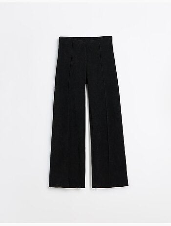 Pantalon en maille à jambes larges et enlacées, mo fashion